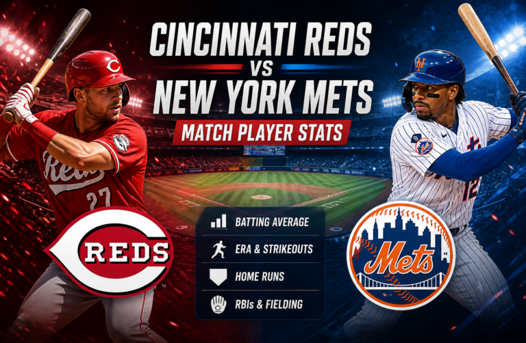 Cincinnati Reds vs Mets Match Player Stats