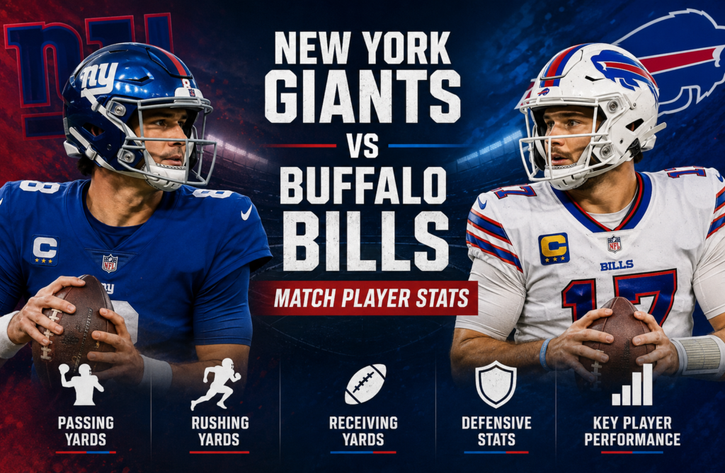 New York Giants vs Buffalo Bills Match Player Stats