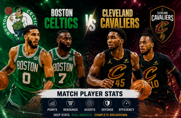 Boston Celtics vs Cleveland Cavaliers Match Player Stats