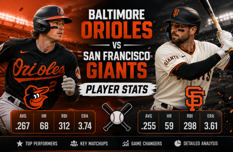 Baltimore Orioles vs San Francisco Giants Player Stats