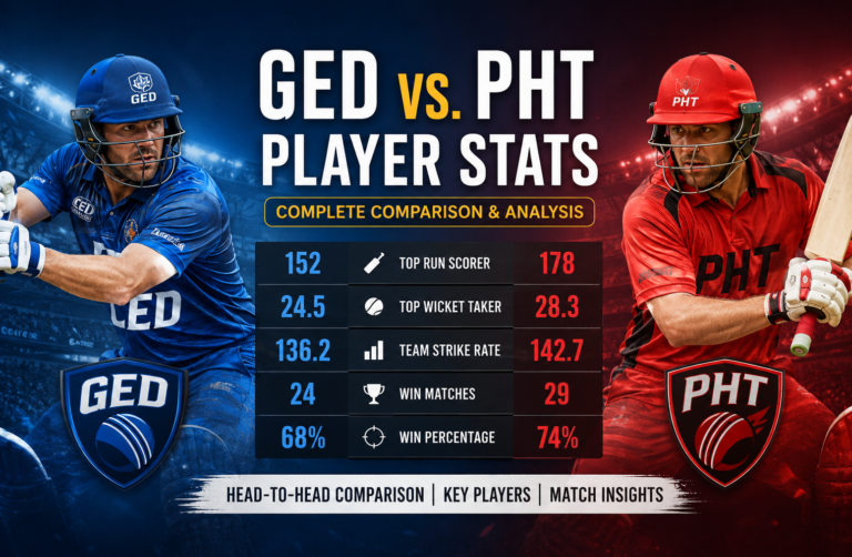 GED vs. PHT Player Stats