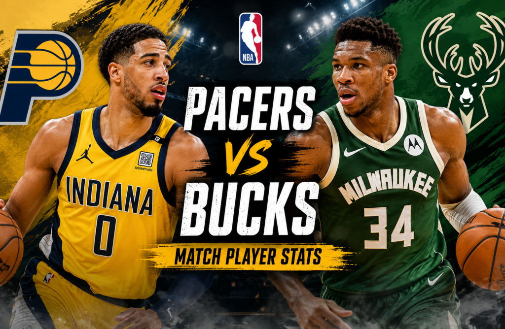 Pacers vs Milwaukee Bucks Match Player Stats