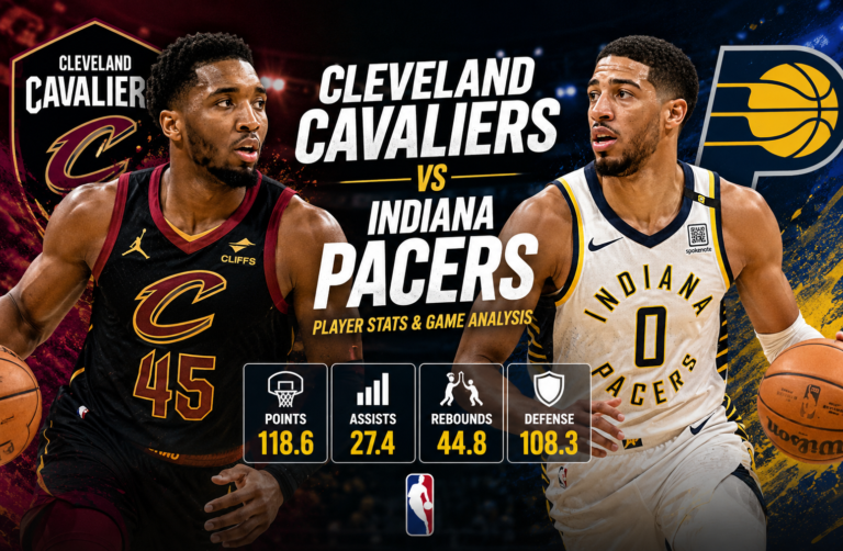 Cleveland Cavaliers vs Pacers Match Player Stats