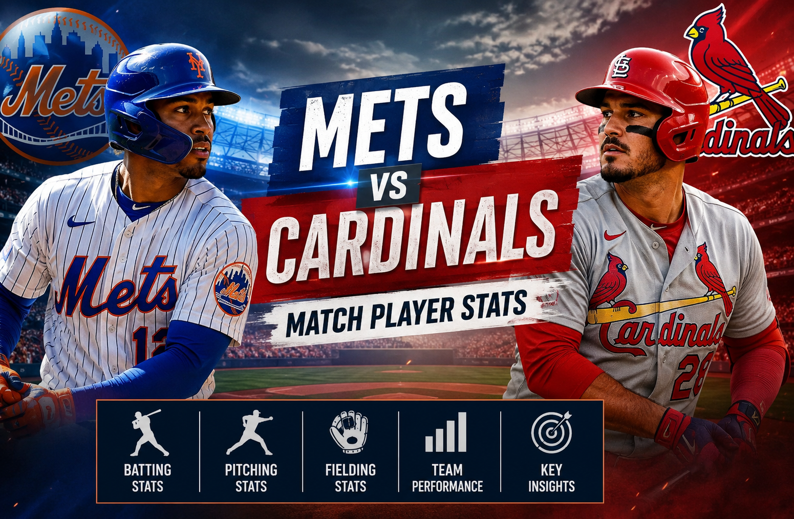 Mets Vs St. Louis Cardinals Match Player Stats