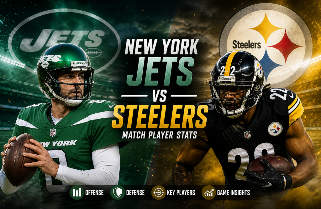 New York Jets vs Steelers Match Player Stats