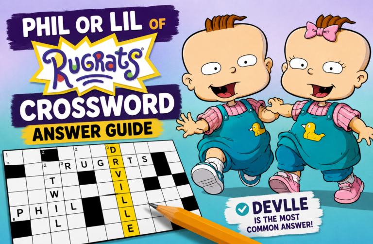 Phil or Lil of Rugrats Crossword Answer Guide
