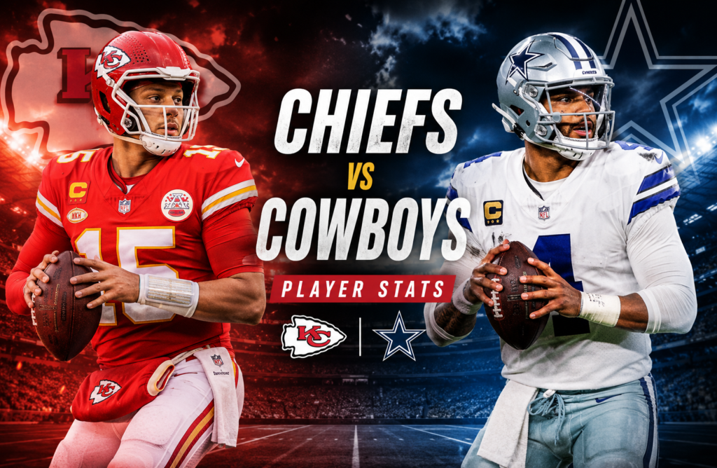 Kansas City Chiefs vs Dallas Cowboys Match Player Stats