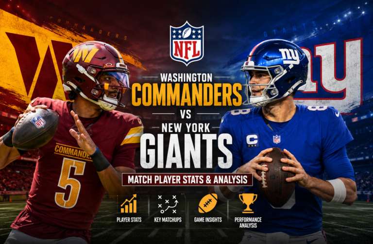 Washington Commanders vs New York Giants Match Player Stats