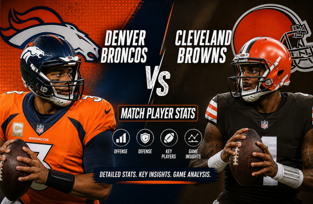 Denver Broncos vs Cleveland Browns Match Player Stats